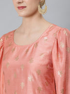 Aks Ethnic Motifs Printed Regular Kurta With Palazzos | Grocsy