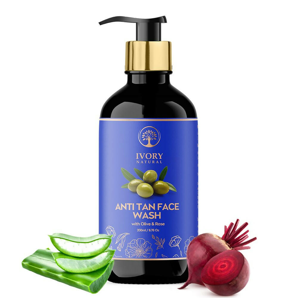 Ivory Natural Tan Face Wash For Crystal Clear And Radiant Skin | Grocsy