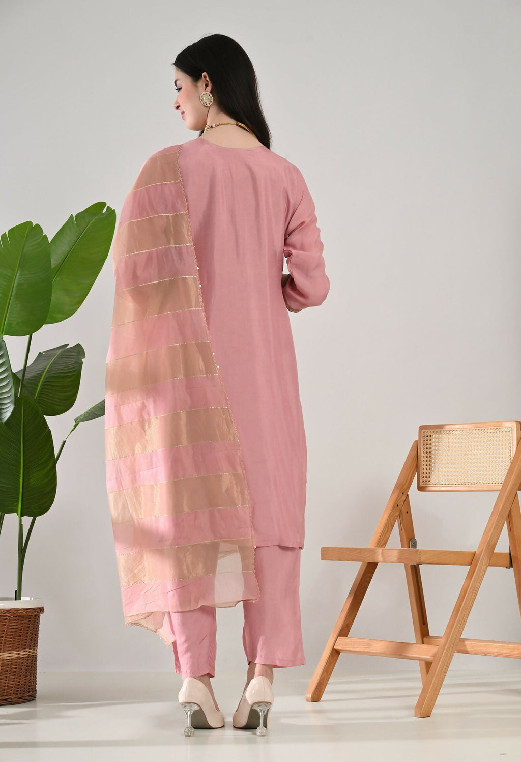 Joban Fashion Onion Premium Pure Viscose Print Dola With Handwork Kurta Set | Grocsy