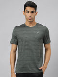 Alcis Men Stretch-X Anti-Static Slim-Fit Round Neck Running T-Shirt | Grocsy