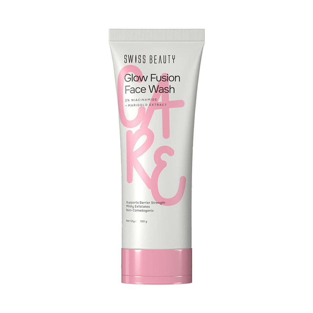 Swiss Beauty Care Glow Fusion Face Wash - 2% Niacinamide & Marigold Extract | Grocsy