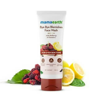 Mamaearth Bye Bye Blemishes Face Wash With Mulberry & Vitamin C For Even Skin Tone | Grocsy