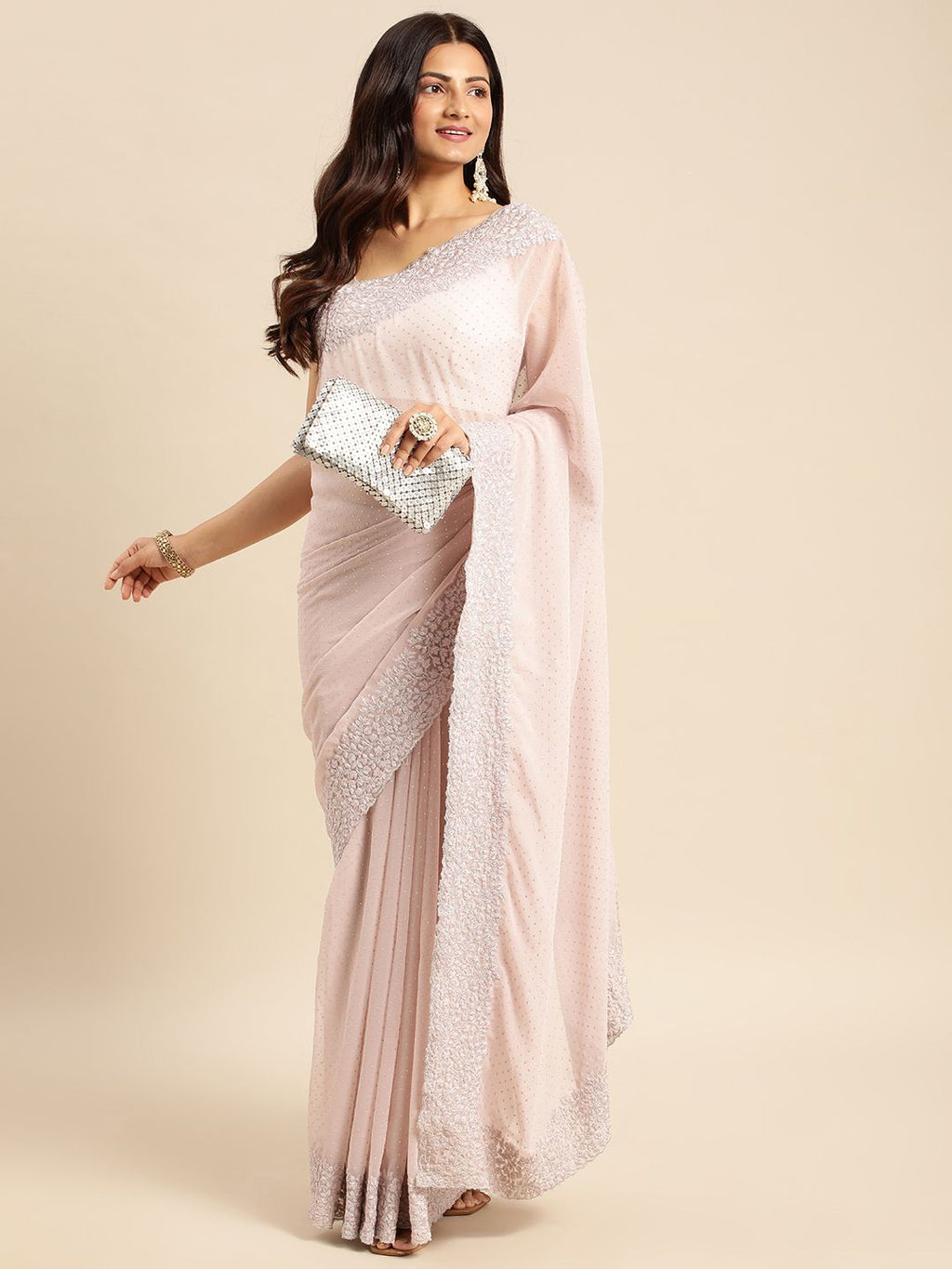kasee Embellished Beads and Stones Saree | Grocsy