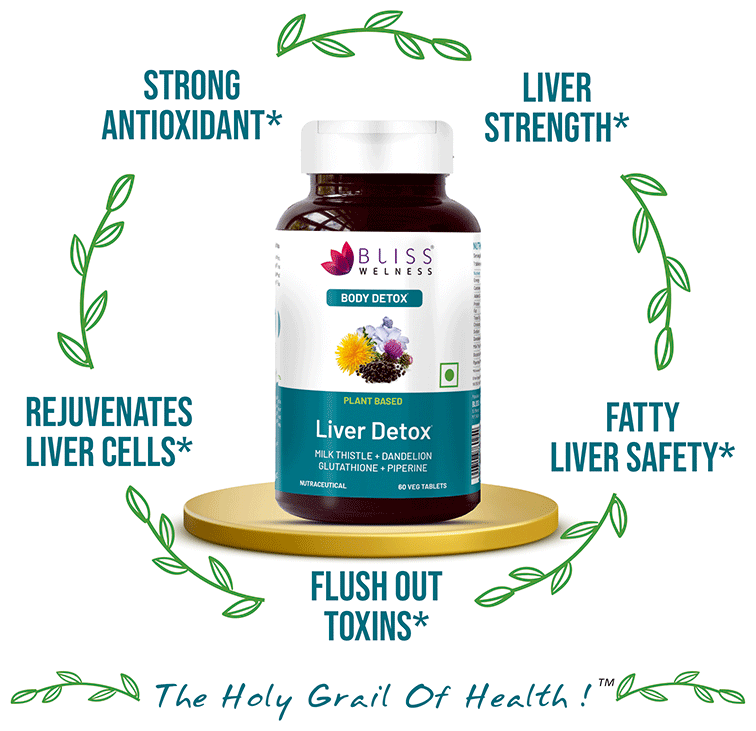 Bliss Welness Liver Detox Veg Tablet | Grocsy