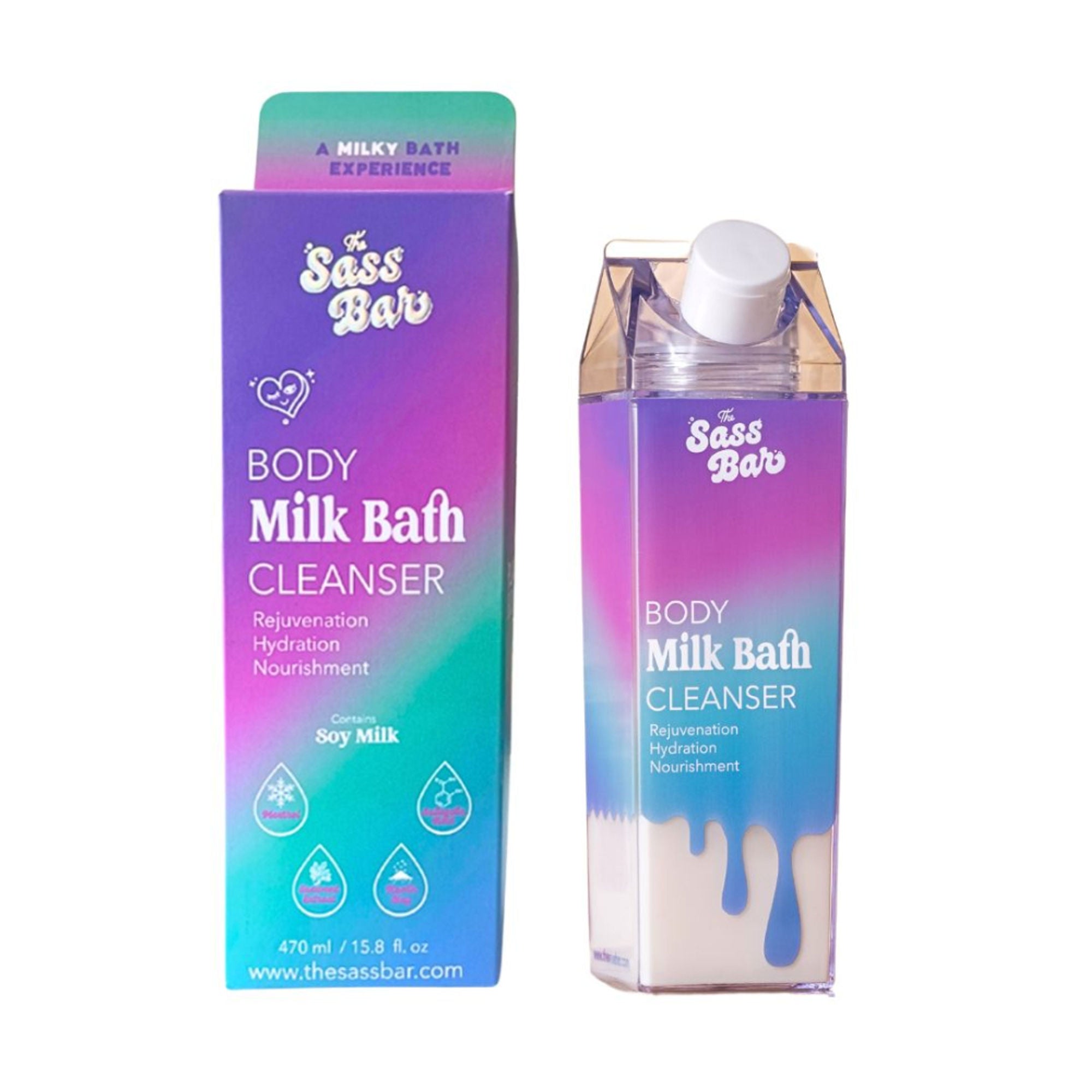 The Sass Bar Aurora Cooling Bodywash Cleanser with Salicyclic Acid + Kaolin Clay For Oily Skin | Grocsy