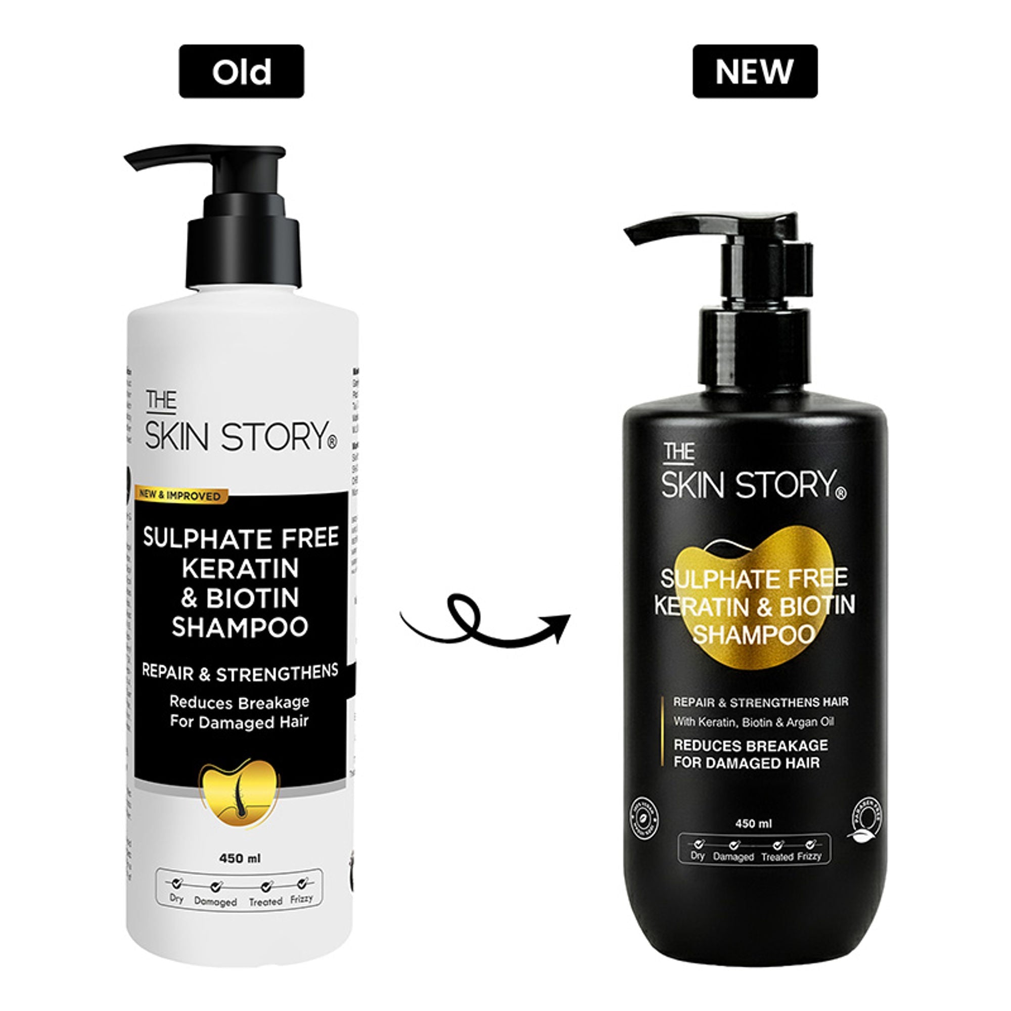 The Skin Story Sulphate Free Keratin Smooth Shampoo | Grocsy
