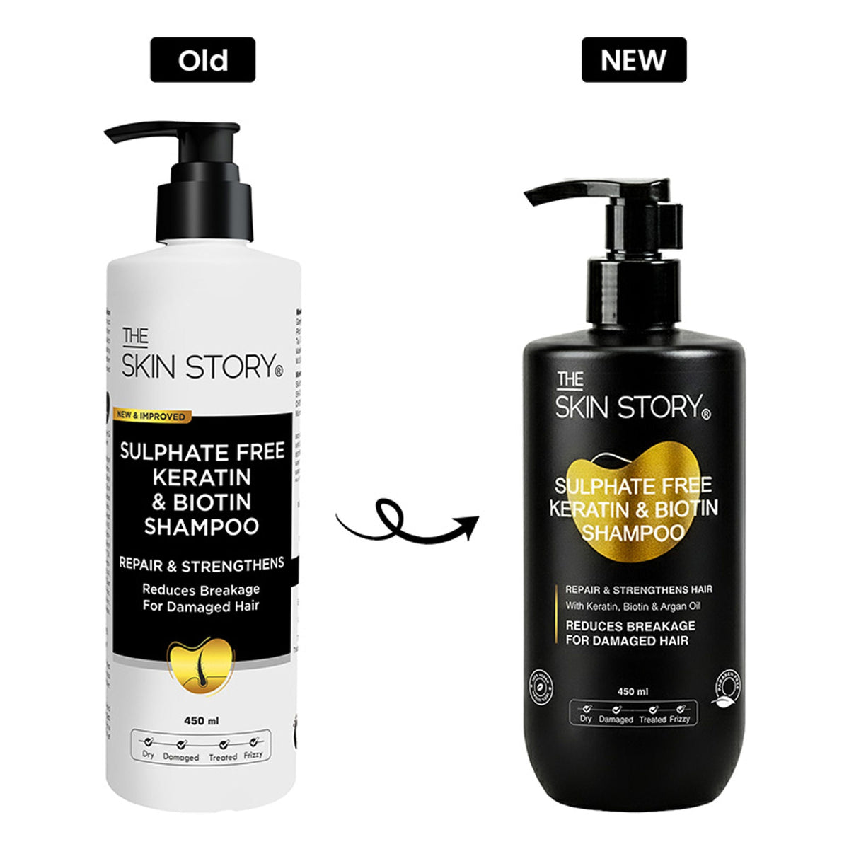 The Skin Story Sulphate Free Keratin Smooth Shampoo For Dry Damaged Hair | Grocsy