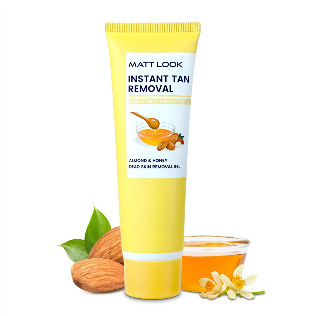 Matt Look Instant Tan Removal With Almond & Honey Dead Skin Removal Gel | Grocsy
