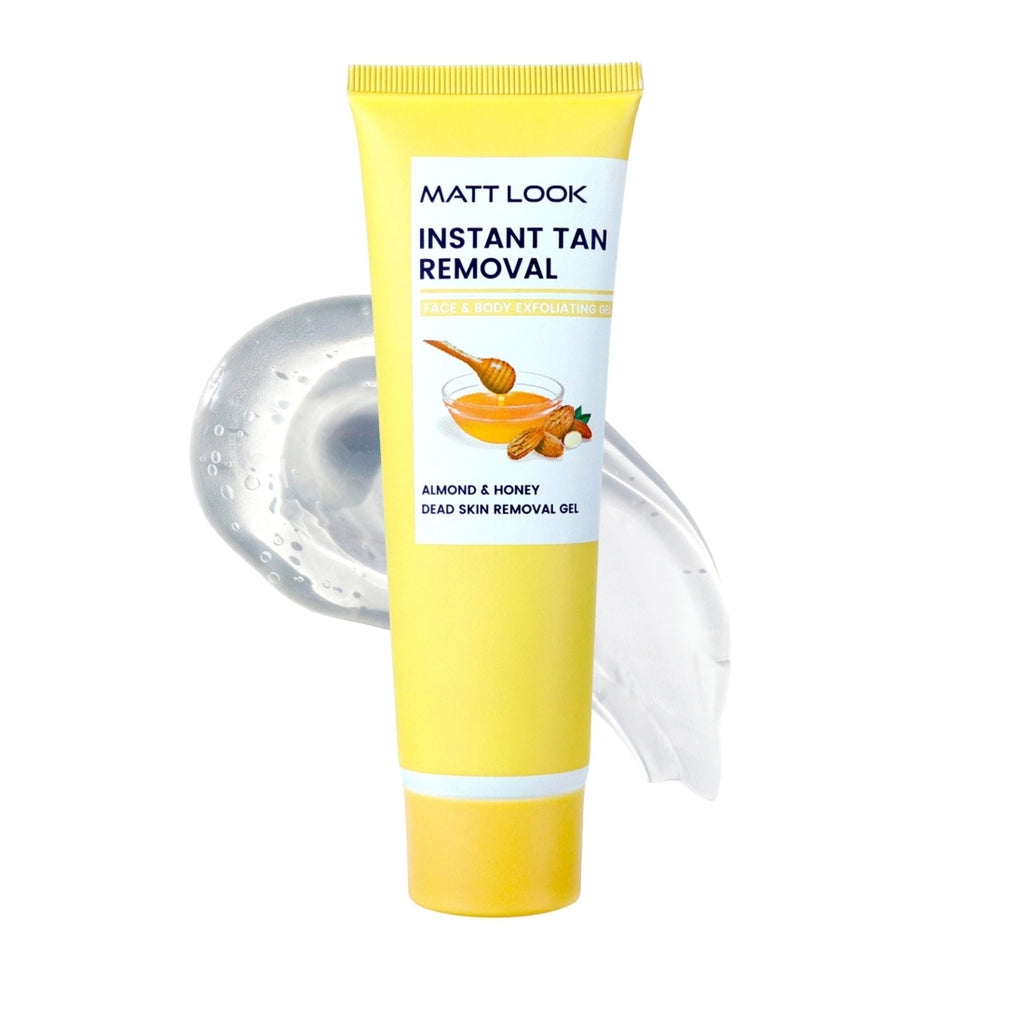 Matt Look Instant Tan Removal With Almond & Honey Dead Skin Removal Gel | Grocsy