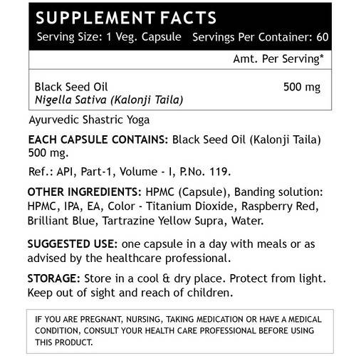 Inlife Black Seed (Kalonji) Oil Capsules | Grocsy