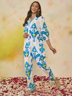 Indo Era Women Printed Regular Kurti with Trousers | Grocsy