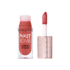 Makeup Revolution Pout Bomb Plumping Gloss - Melba Warm Peach | Grocsy