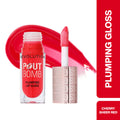 Makeup Revolution Pout Bomb Plumping Gloss - Cherry Sheer Red | Grocsy