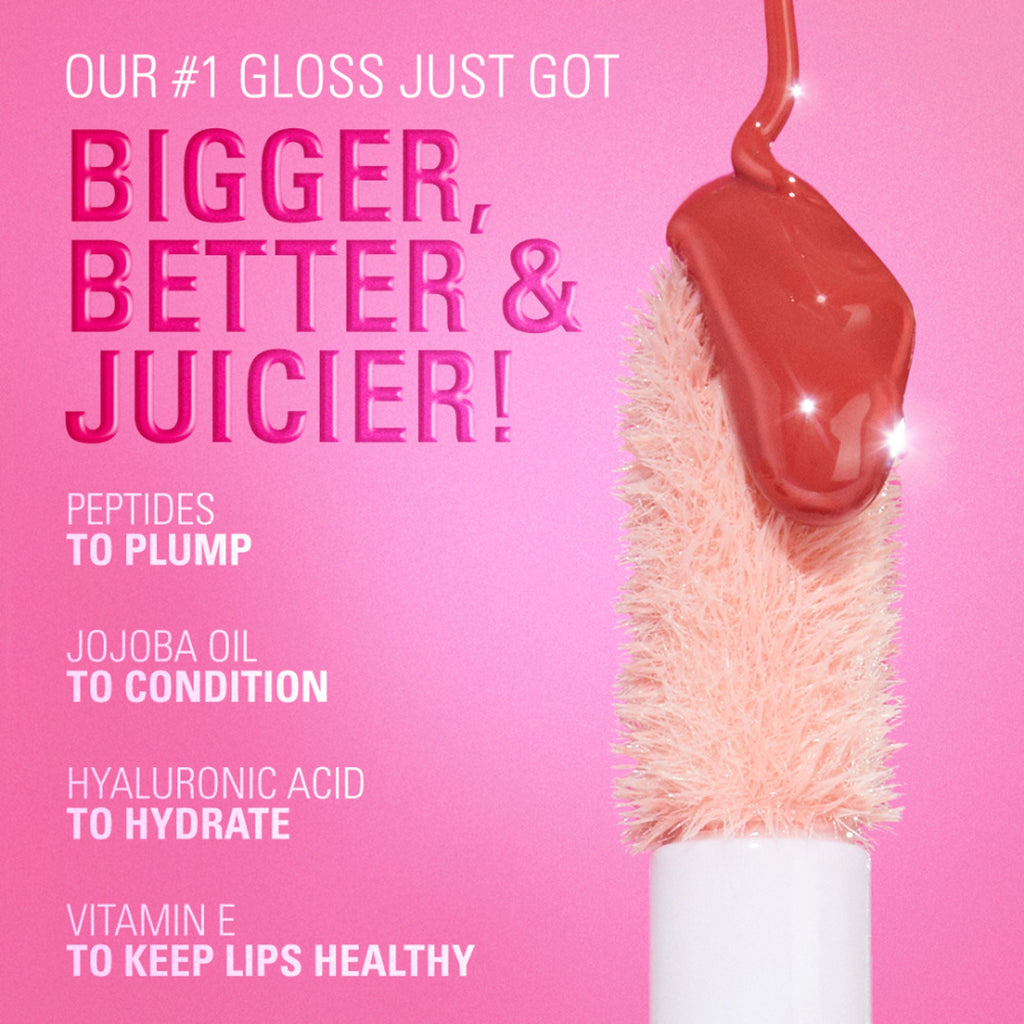 Makeup Revolution Pout Bomb Plumping Gloss - Cherry Sheer Red | Grocsy