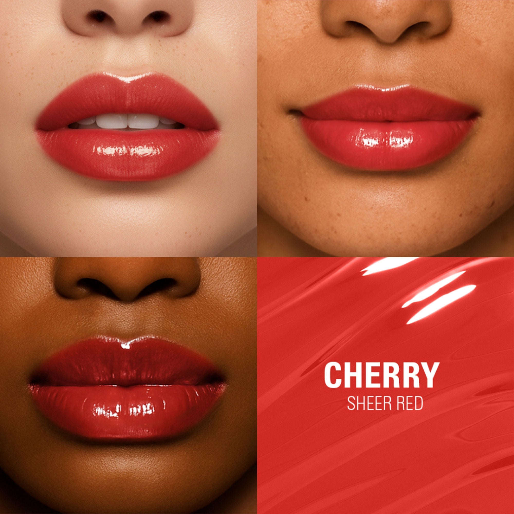 Makeup Revolution Pout Bomb Plumping Gloss - Cherry Sheer Red | Grocsy
