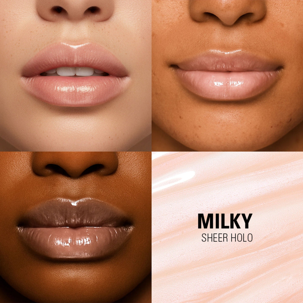 Makeup Revolution Pout Bomb Plumping Gloss - Milky Sheer Holo | Grocsy