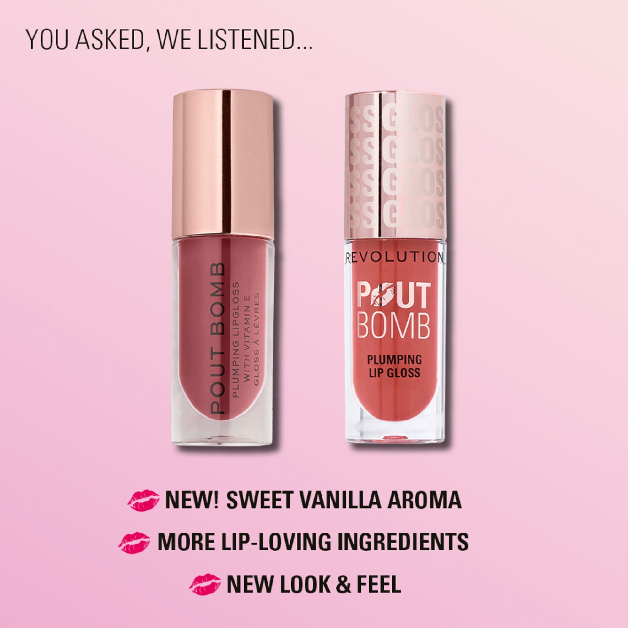 Makeup Revolution Pout Bomb Plumping Gloss - Milky Sheer Holo | Grocsy