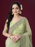 kasee Ethnic Motifs Embellished Net Sarees | Grocsy