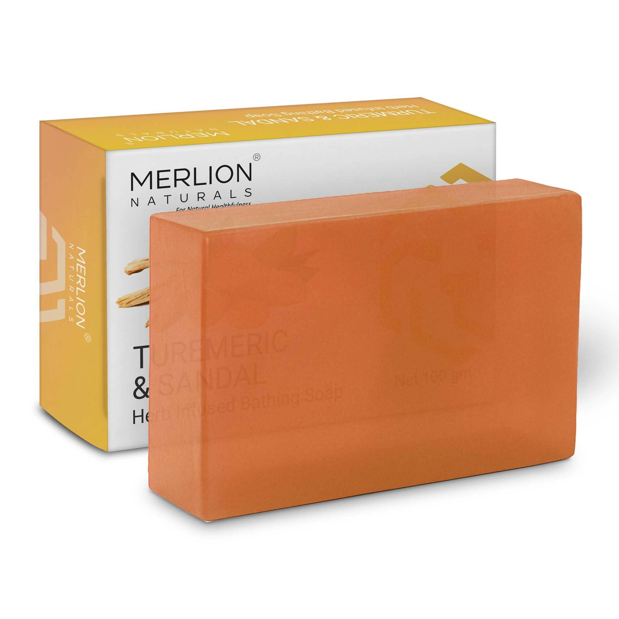 Merlion Naturals Turmeric and Sandal Glycerine Soap | Grocsy