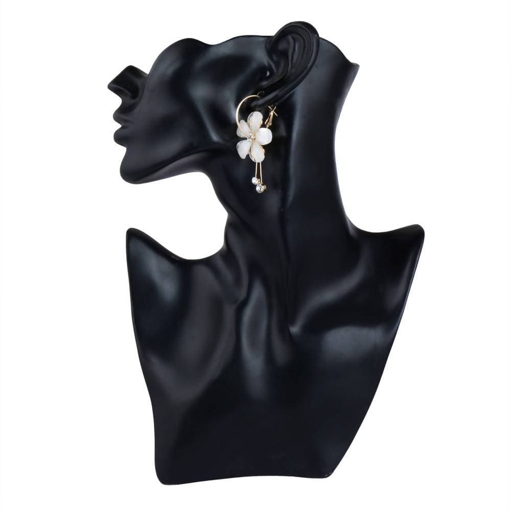 Trendoo Jewelry Gold-Polished Stylish Fancy Party Wear Beige Drops | Grocsy