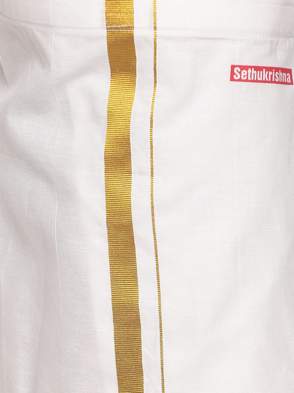 Sethukrishna Boys Golden & White Shirt with Dhoti | Grocsy