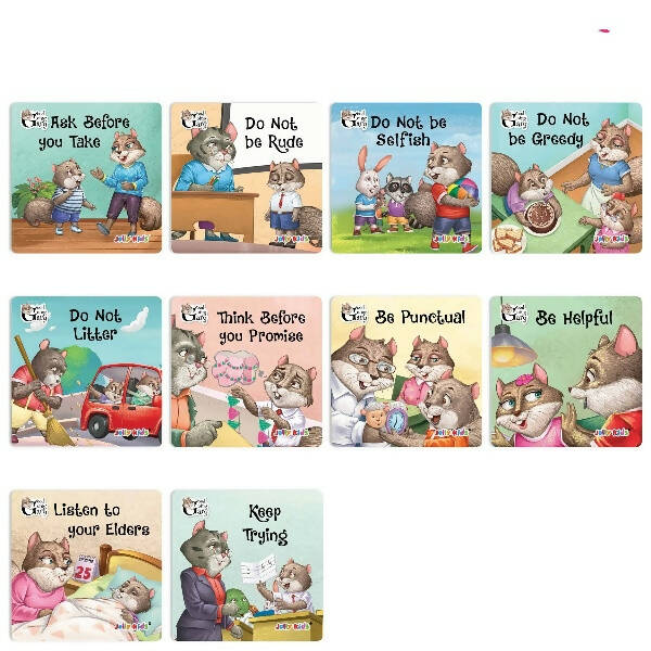 Jolly Kids Good Going Gary Character Building English Short Story Books (Set of 10) | Motivational Story Books for Kids | Grocsy