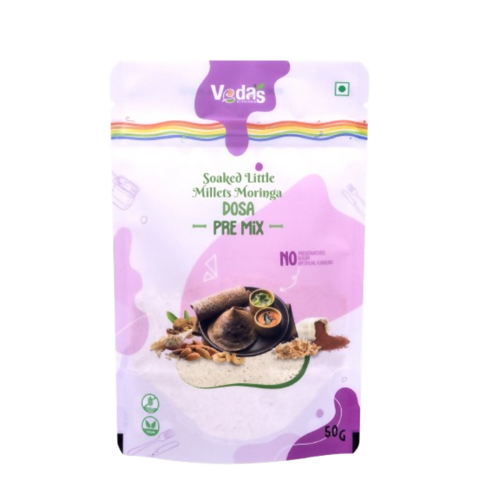 Vedas Kitchen Soaked Little Millets Moringa Dosa Premix | Grocsy