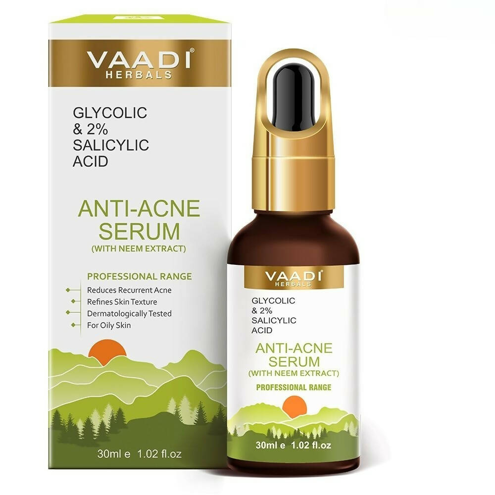 Vaadi Herbals Anti-Acne Serum With Glycolic & 2% Salicylic Acid | Grocsy