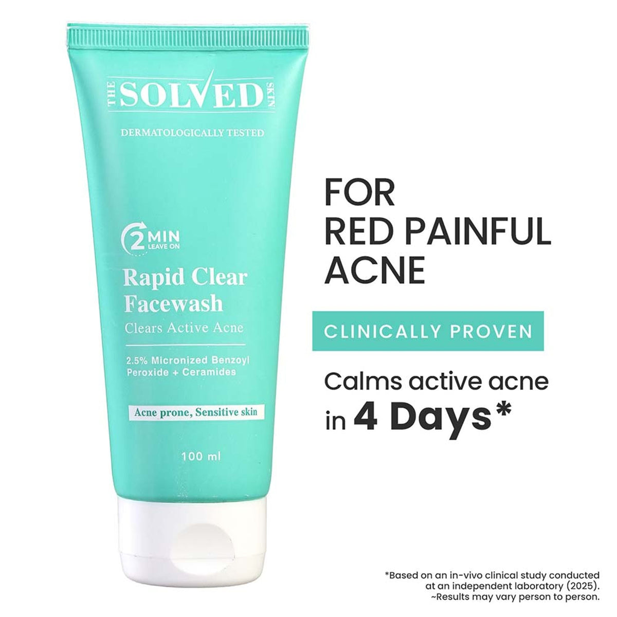The Solved Skin Rapid Clear Face Wash | Grocsy