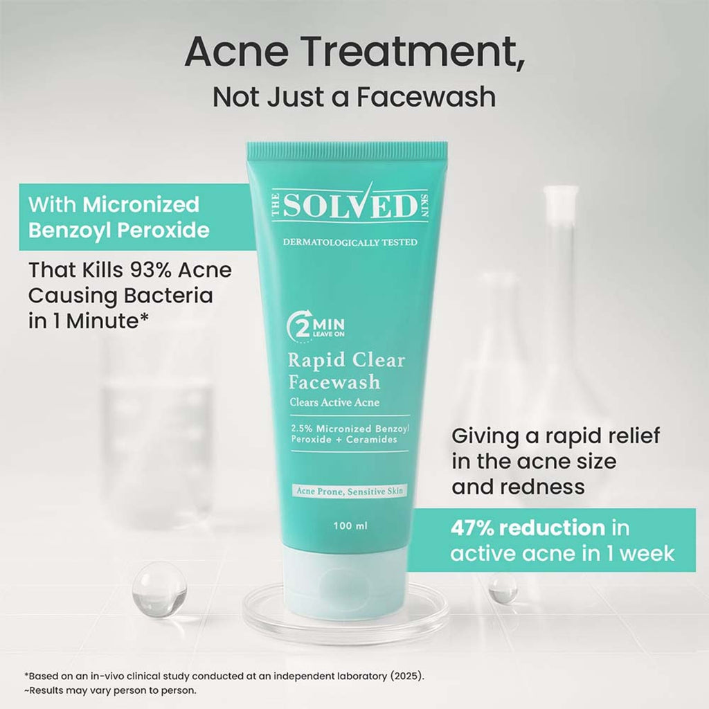 The Solved Skin Rapid Clear Face Wash | Grocsy