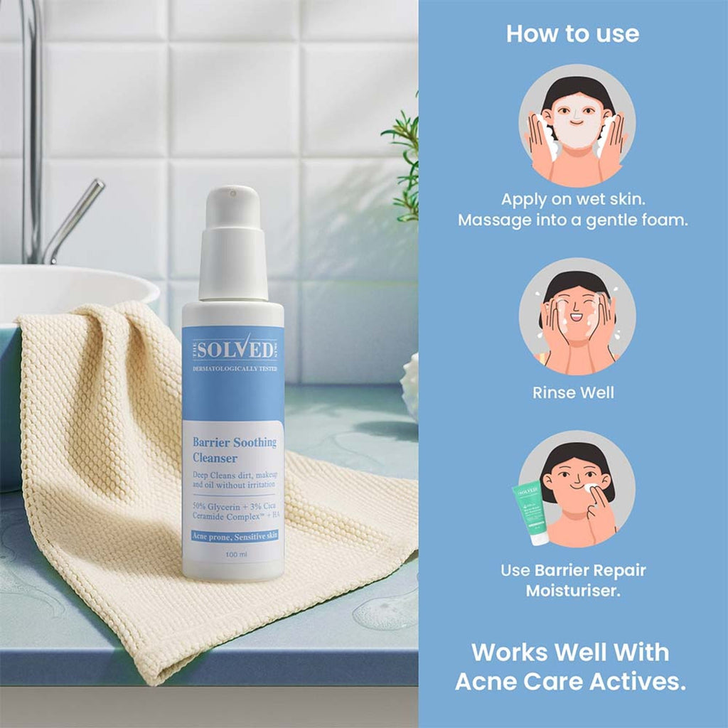 The Solved Skin Barrier Soothing Cleanser | Grocsy