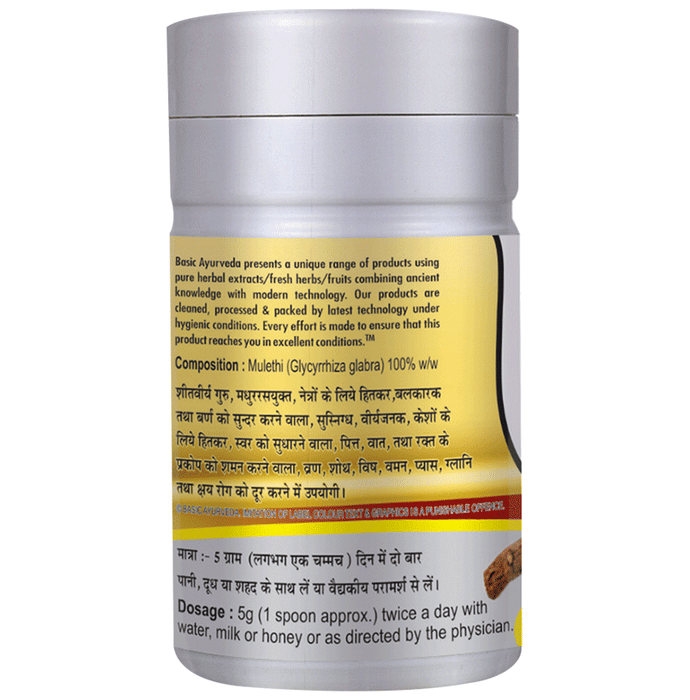 Basic Ayurveda Mulethi Churna | Grocsy