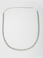 NVR Women's Silver-Plated AD-Studded 3 Layered Kamarbandh Waist Chain | Grocsy