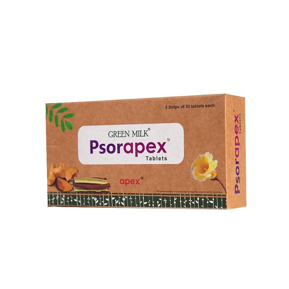 Apex Ayurvedic Green Milk Psorapex Tablets | Grocsy