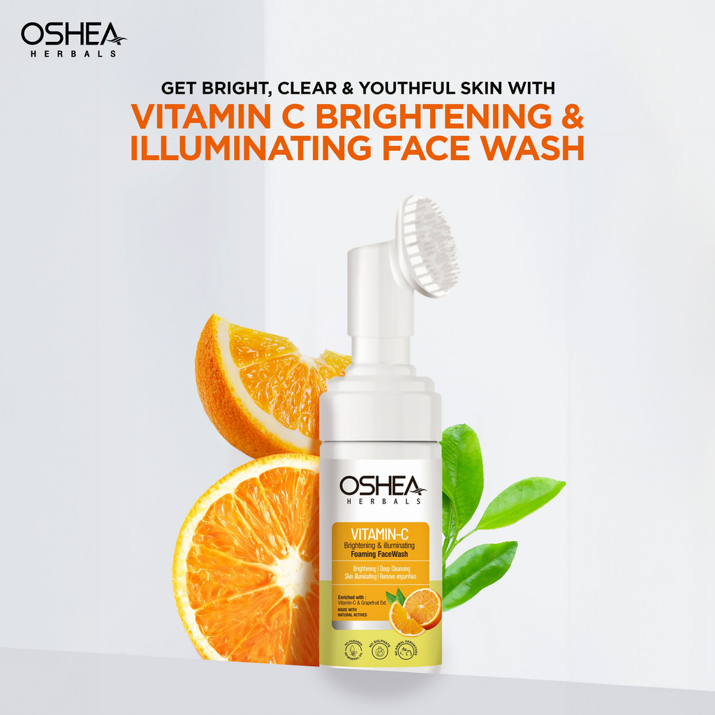 Oshea Herbals Brightening & Illuminating Foaming Face Wash | Grocsy