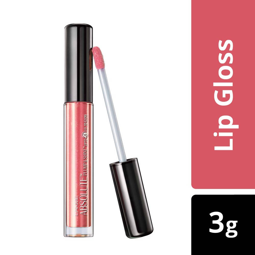 Lakme Absolute Plump & Shine Lip Gloss - Rose Shine | Grocsy