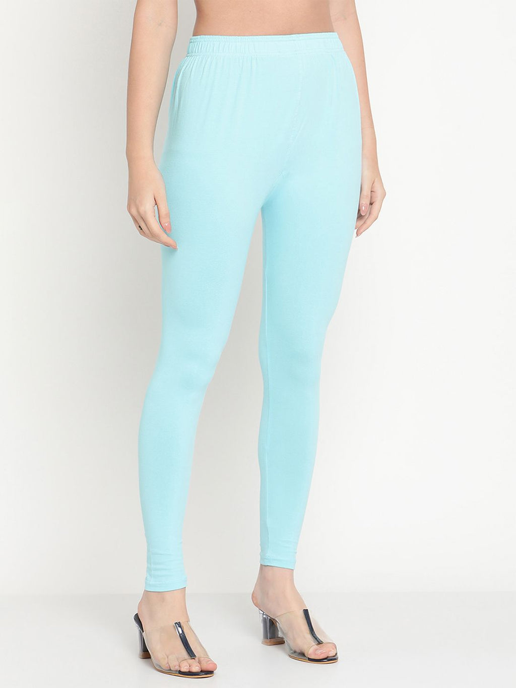 TAG 7 Women Solid Ankle-Length Leggings | Grocsy