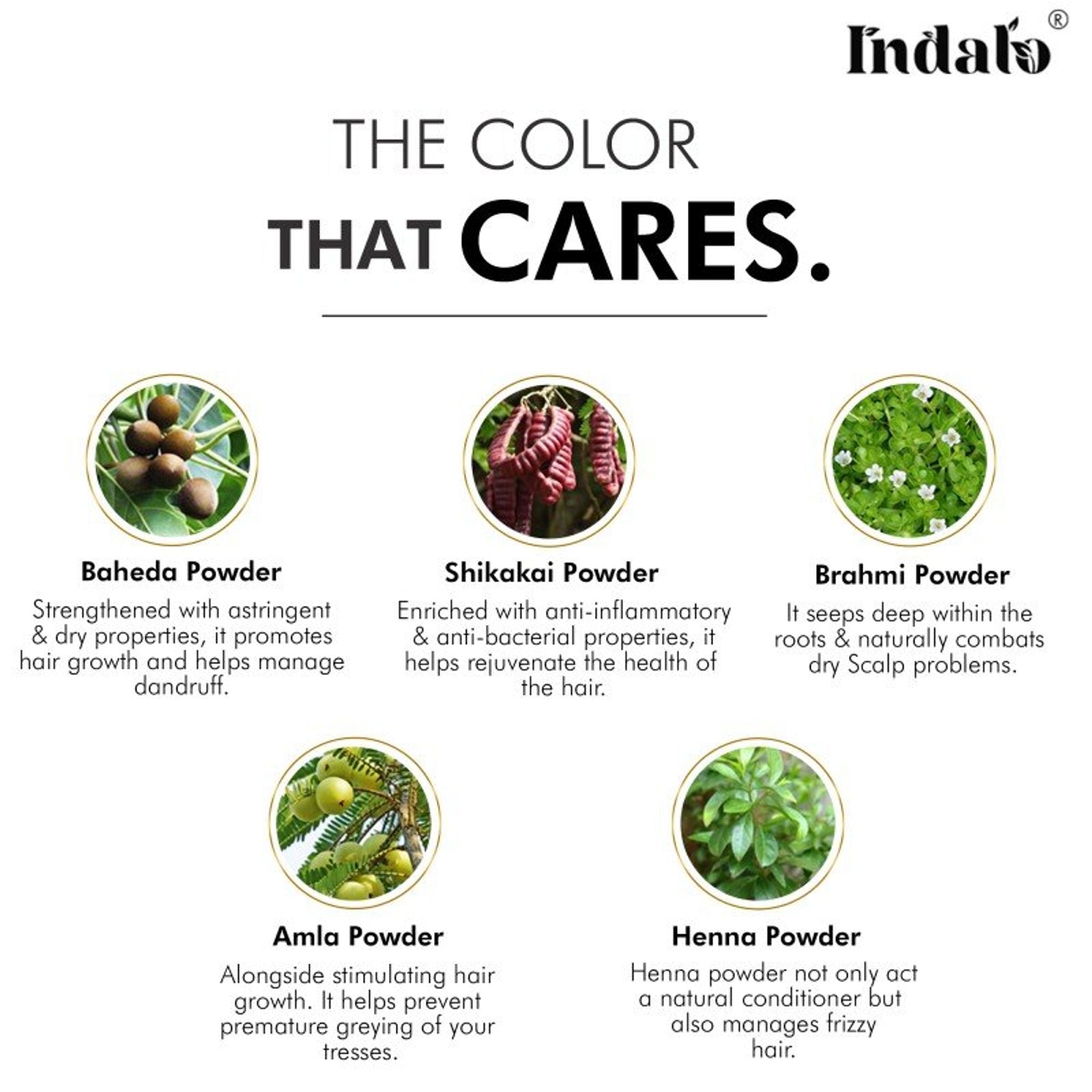 Indalo Ammonia-Free Vibrant Light Brown Hair Color With Natural Ingredients - Light Brown | Grocsy
