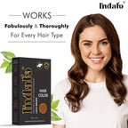 Indalo Ammonia-Free Vibrant Light Brown Hair Color With Natural Ingredients - Light Brown | Grocsy