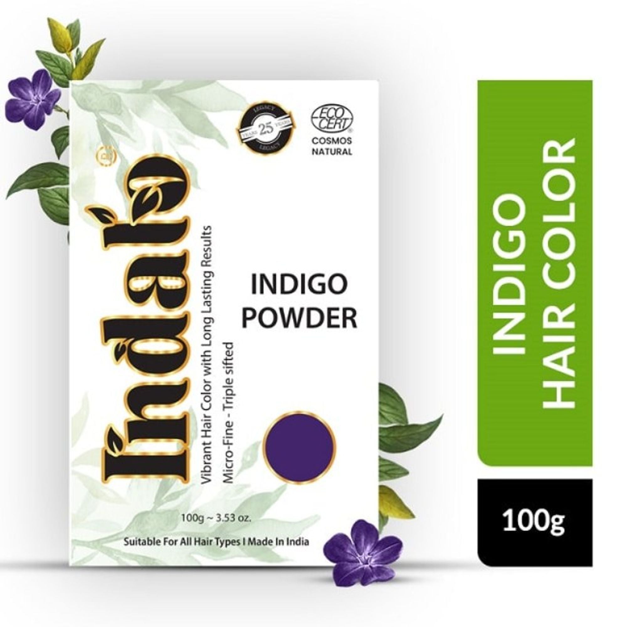 Indalo Natural Indigo Hair Colour - Indigofera Tinctoria | Grocsy
