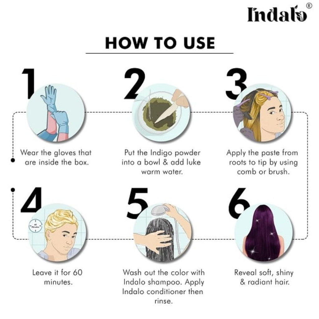 Indalo Natural Indigo Hair Colour - Indigofera Tinctoria | Grocsy
