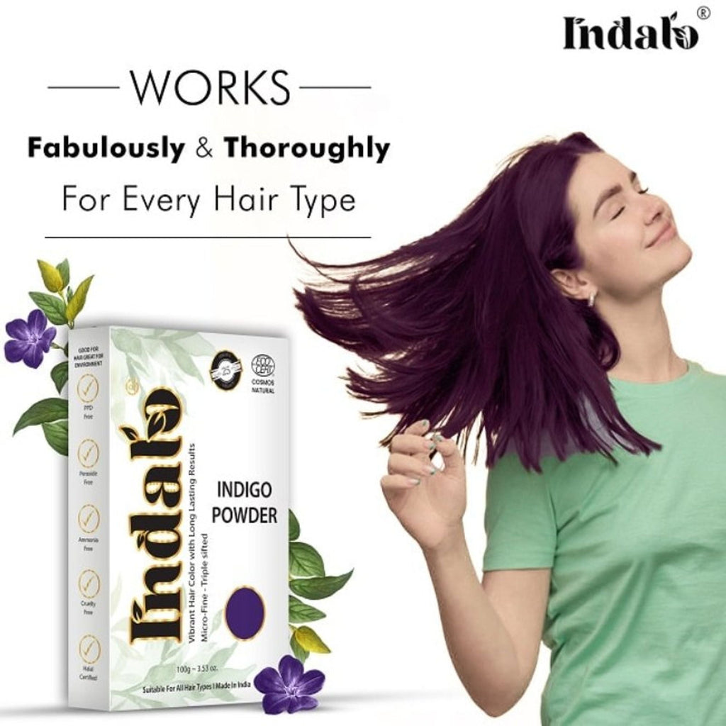 Indalo Natural Indigo Hair Colour - Indigofera Tinctoria | Grocsy