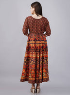 Vamika Multicolor Cotton Printed Party/Casual Wear Kurti (GAM17K) | Grocsy
