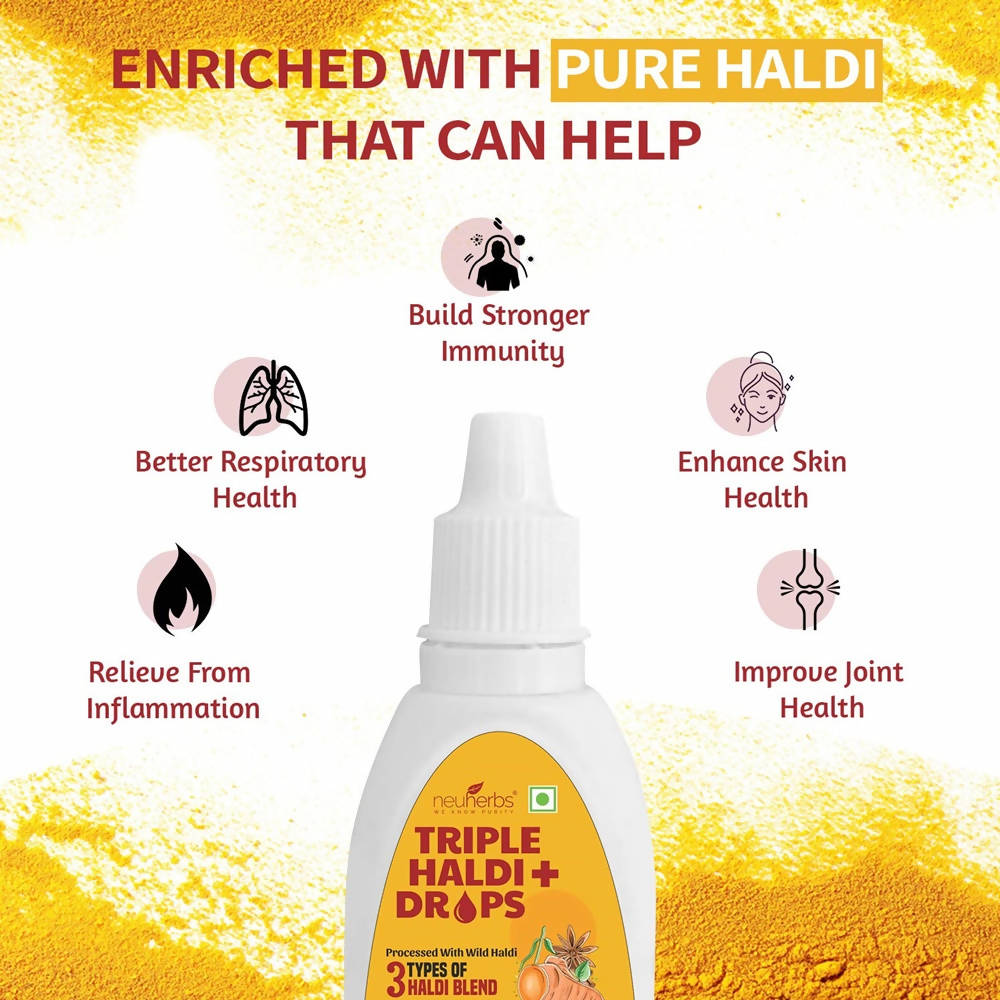 Neuherbs Triple Haldi Plus Drops | Grocsy