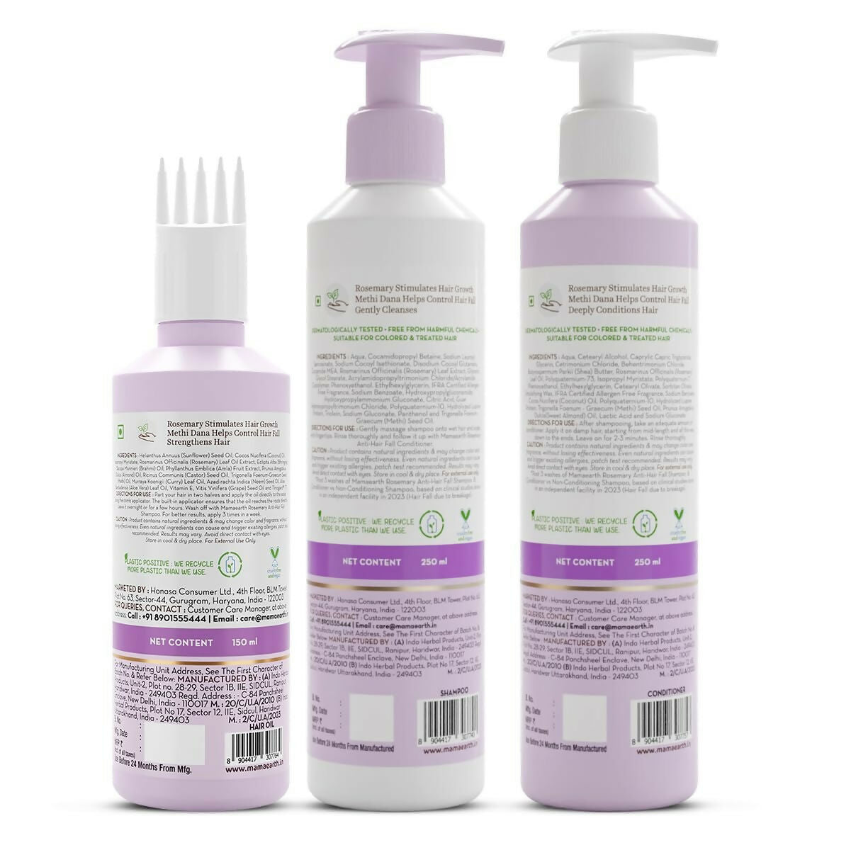 Mamaearth Rosemary Hair Care Kit | Grocsy
