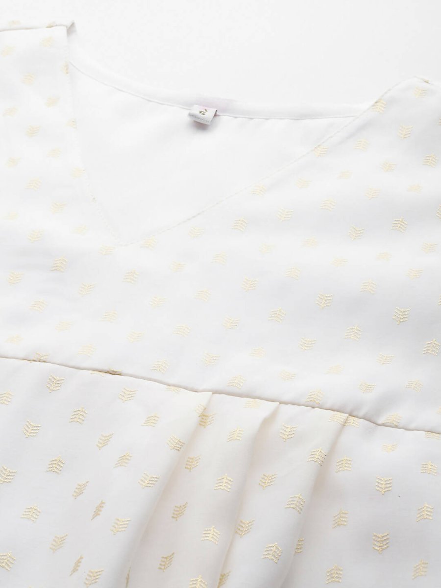 Ahalyaa Women's Traditional Wear Co-ods - Off-white | Grocsy