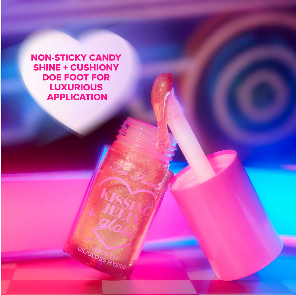 Too Faced Lip Gloss Kissing Jelly - Raspberry | Grocsy
