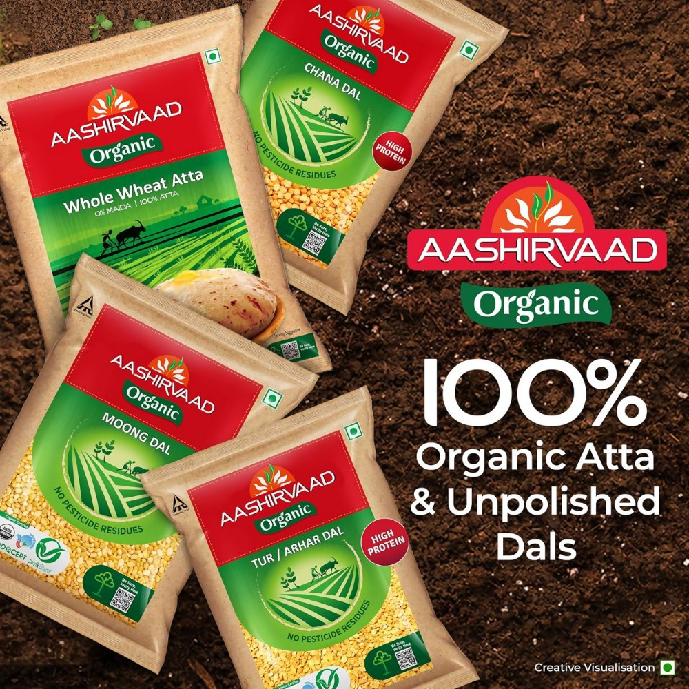 Aashirvaad Organic Urad Dal (Whole) | Grocsy