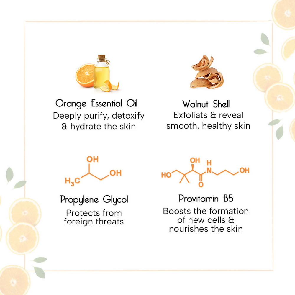 Keya Seth Aromatherapy Orange Gel Scrub with Walnut | Grocsy