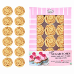 Confect Champagne Gold | Edible Metallic Sugar Roses Topper | Grocsy
